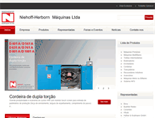 Tablet Screenshot of niehoff.com.br